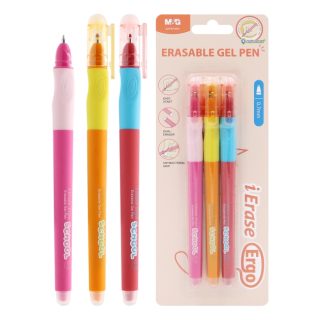 Stylo gel effaçable  0.7 mm bleu cristal