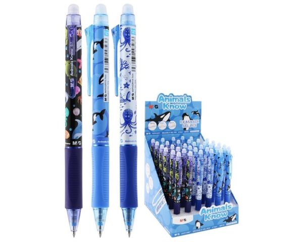 Stylo Gel effaçable  Animals know Océan