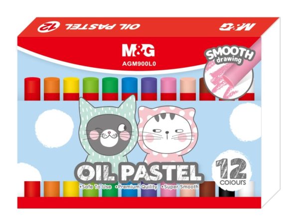 Crayon à cire ronde  pastel 12clrs