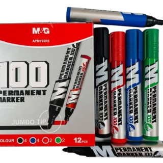 Marqueur Permanent  BR jumbo 4CLRS12p