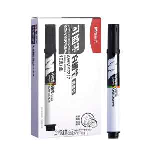 Marqueur tab blanc  rechargeable noir