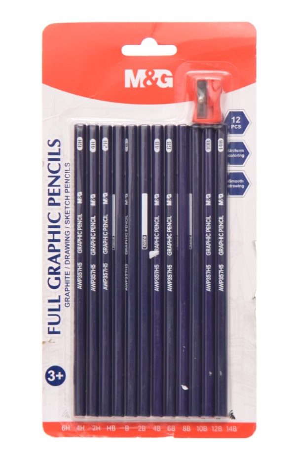 Crayons graphite avec  taille-crayon