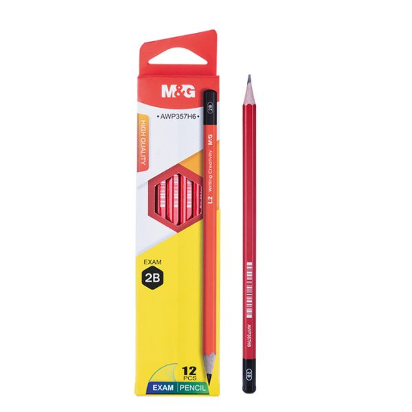 Crayon Hex. en  poteau rouge 2B