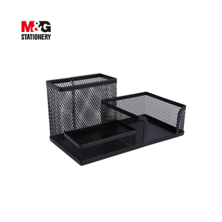 Pot à stylo compartiment métal