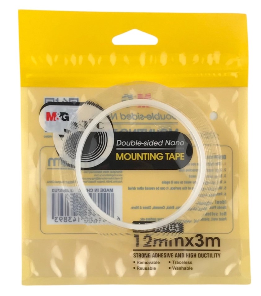 Ruban adhésif 2 face transparent 12mm*3m