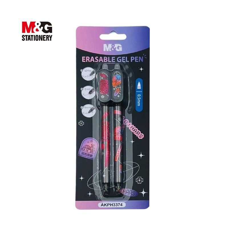 Stylo gel effaçable retractable 0.5 mm