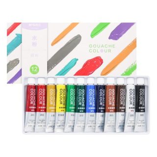 Peinture à la gouache  12s 12ml