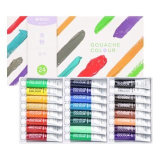 Peinture à la gouache  24s 12ml
