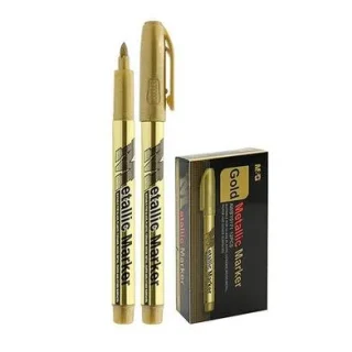 Stylo métallique doré