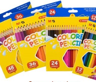Crayon de couleur Boite jaune