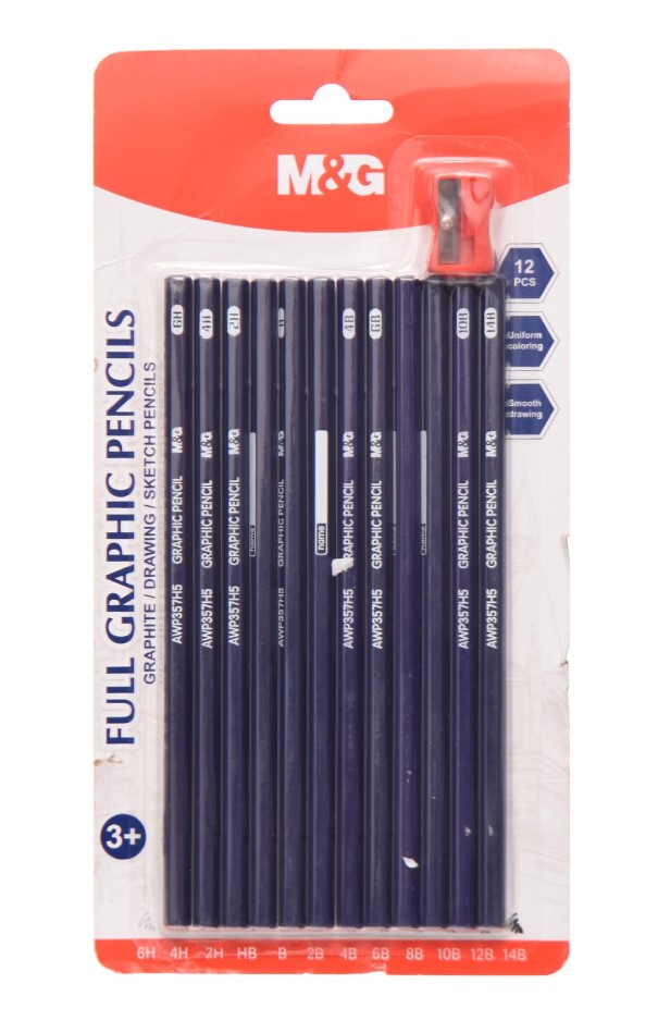 Crayons graphite avec taille-crayon