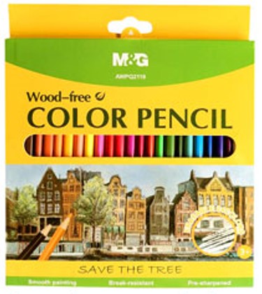 Crayons de couleur sans bois