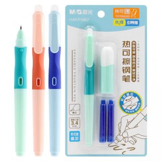 Stylo plume effaçable  N/B/BCristal