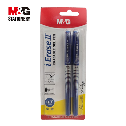 Stylo gel bleu effaçable 0,7